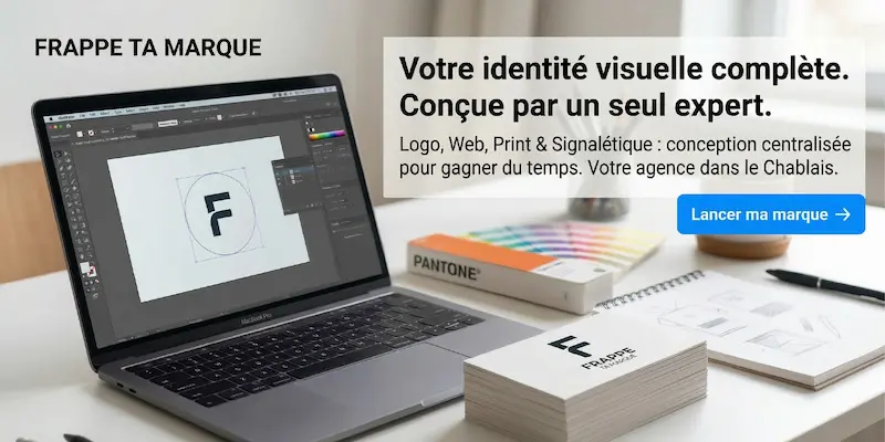 Identite visuelle et cartes de visite Suisse - Frappe Ta Marque