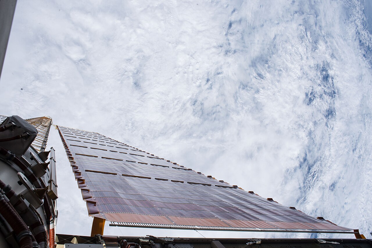 ISS-46 EVA-1 (e) Solar array panel of the ISS