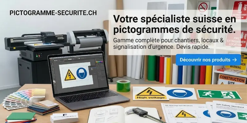 Pictogrammes securite Suisse - signaletique chantier GHS