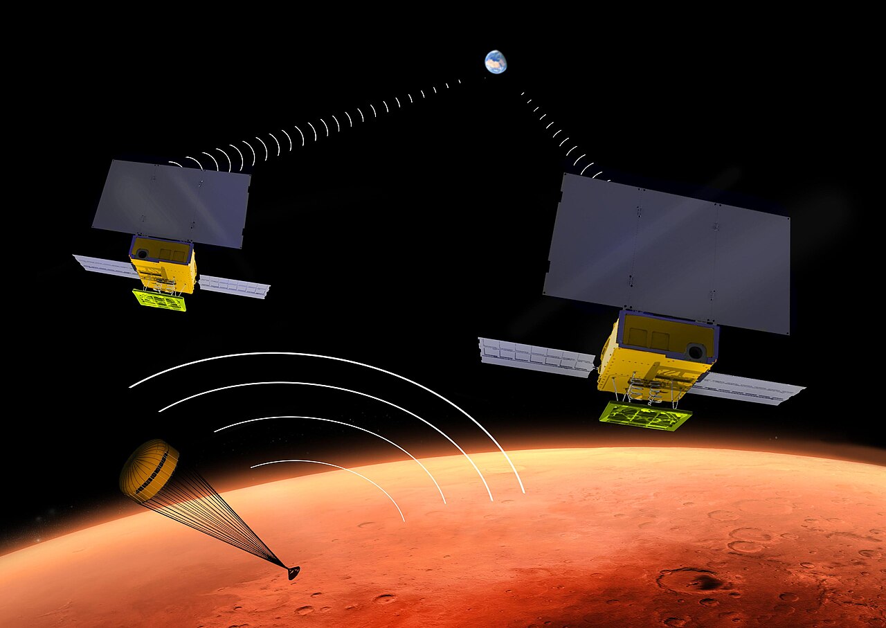 PIA19388-Mars-InSight-MarCO-CubeSats-20150612 — Mars aura son propre réseau télécom spatial